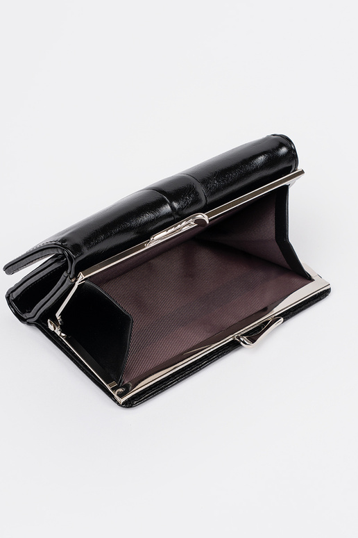 Čierna dámska peňaženka z umelej kože