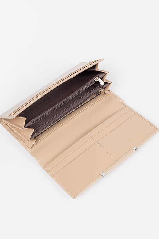 Elegantná piesková dámska peňaženka