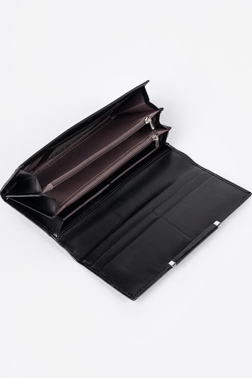 Elegantná čierna dámska peňaženka