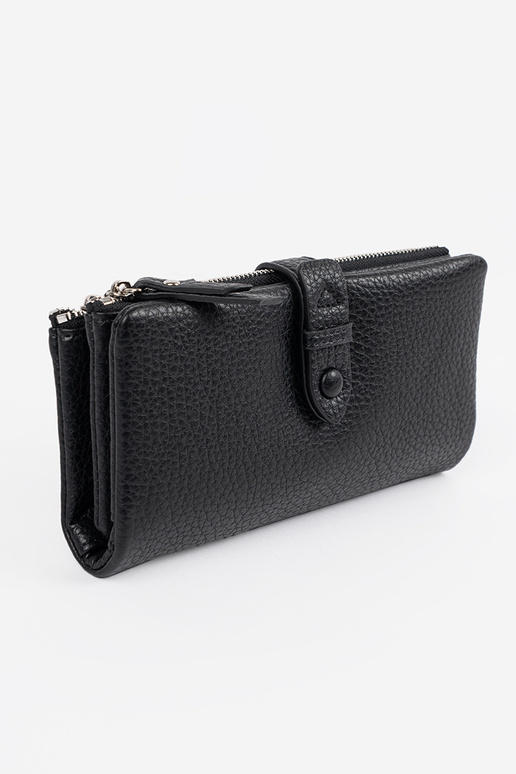 Čierna dámska peňaženka s priehradkami