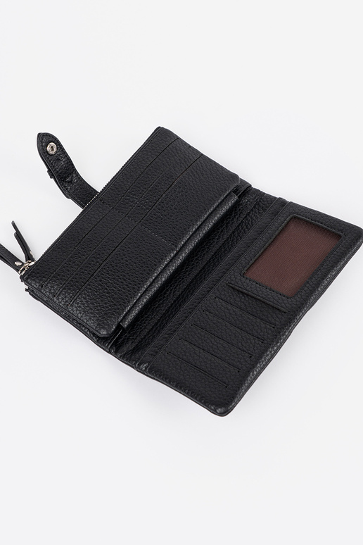 Čierna dámska peňaženka s priehradkami