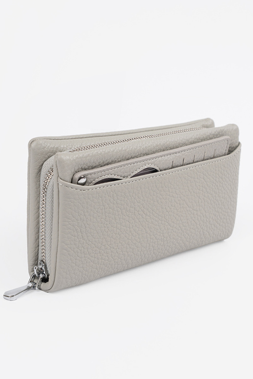 Veľká dámska peňaženka šedej farby