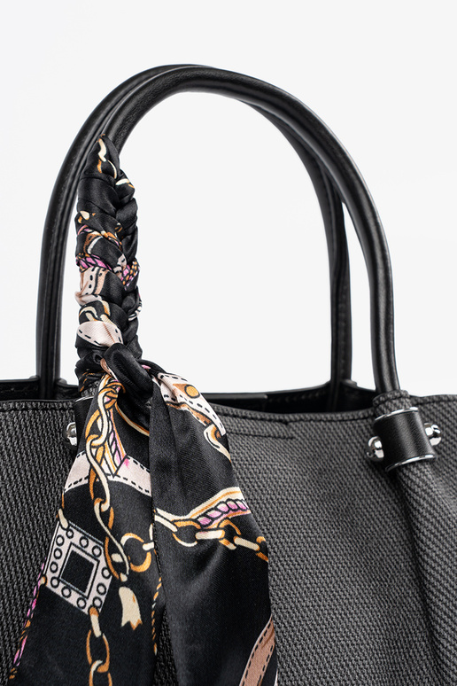 Čierna stredne veľká kabelka s...