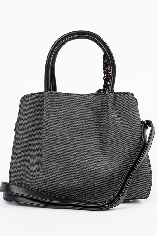 Čierna stredne veľká kabelka s...