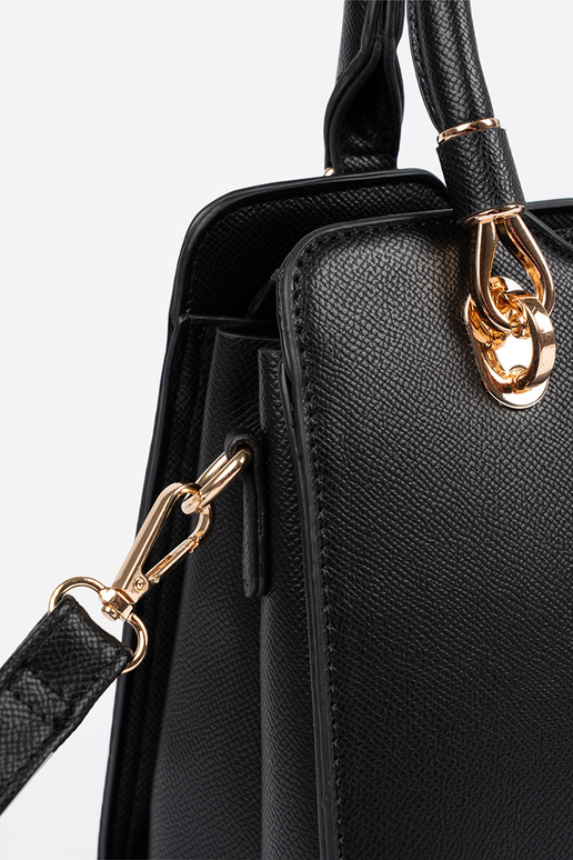 Čierna dámska kabelka-kufor