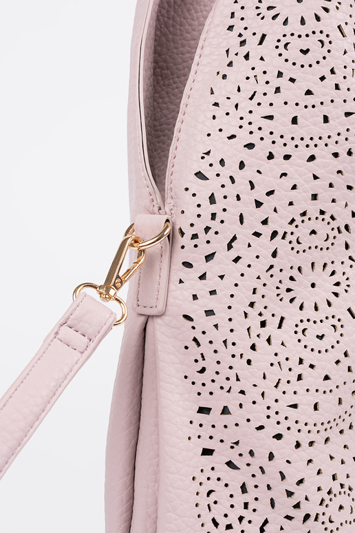 Ružová prešívaná dámska kabelka