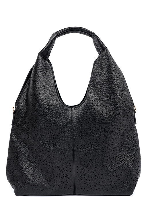 Čierna prešívaná dámska kabelka