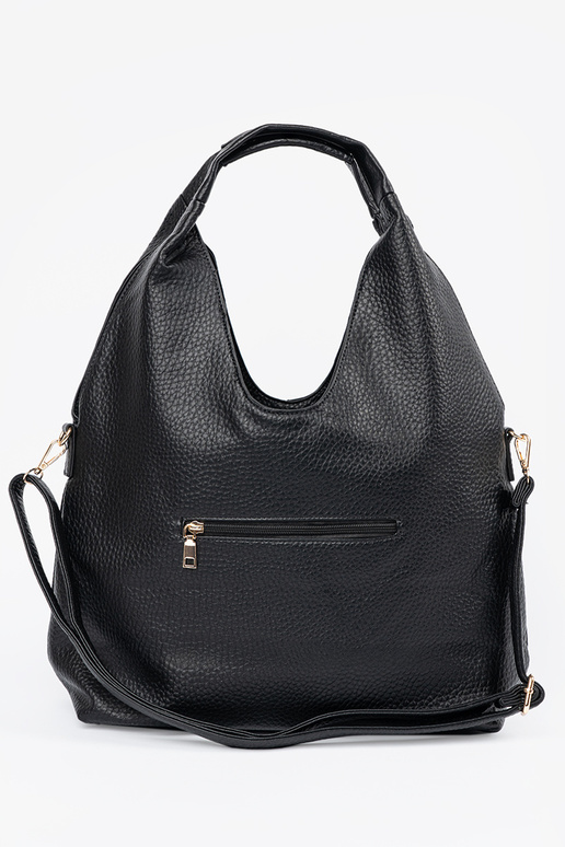 Čierna prešívaná dámska kabelka