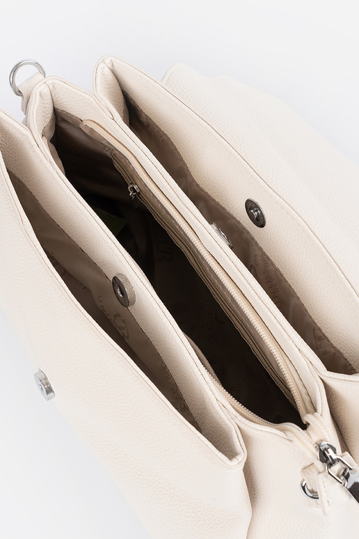 Jasne piesková kabelka s uchom