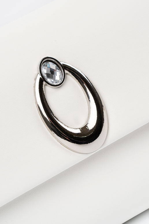 Biela kabelka typu obálka so...