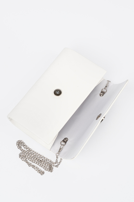 Biela kabelka typu obálka so...