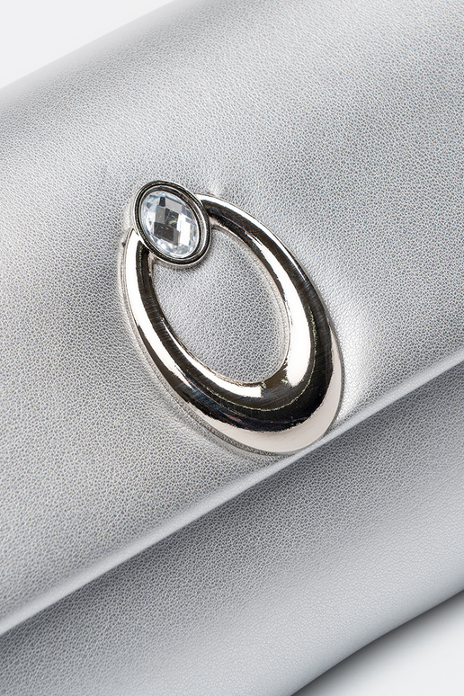 Kabelka typu obálky strieborná