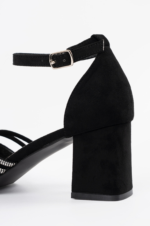 Čierne semišové dámske sandále na... Čierne semišové dámske sandále na...