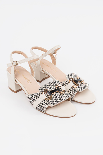 Dámske biele sandále na... 2