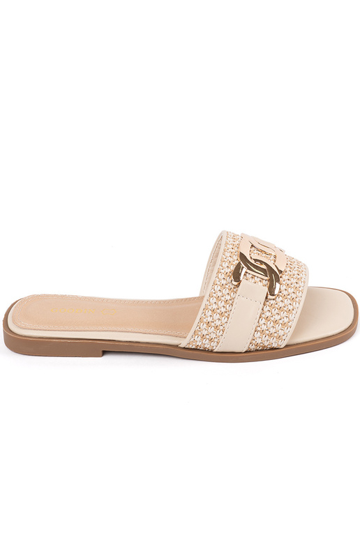 Dámske pieskové šľapky so zlatým... Dámske pieskové šľapky so zlatým...