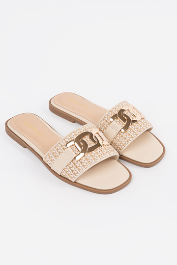 Dámske pieskové šľapky so... 2