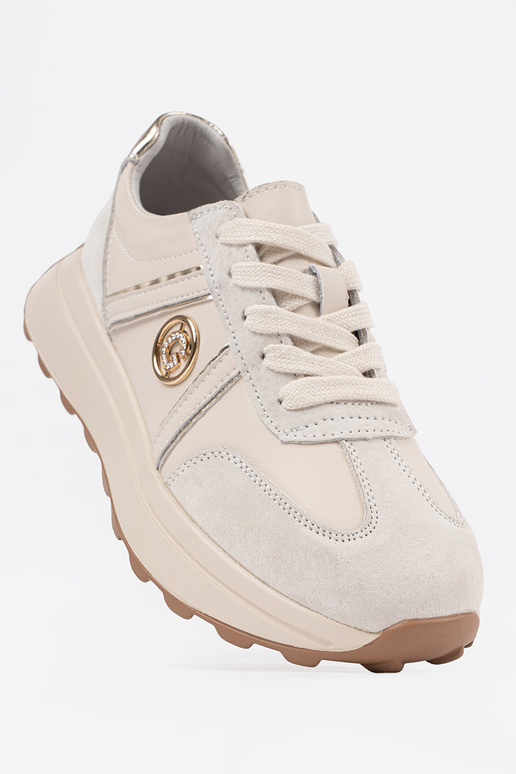 Kožené sandále béžovej farby na... Kožené sandále béžovej farby na...