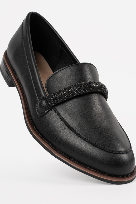 Čierne dámske mokasíny s koženou... Čierne dámske mokasíny s koženou...