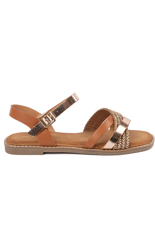 Dámske sandále na podpätku s...