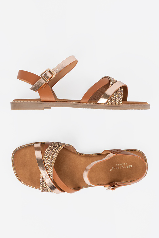 Dámske sandále na podpätku s...