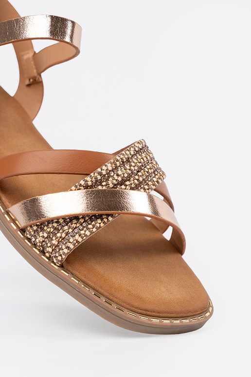 Dámske sandále na podpätku s...