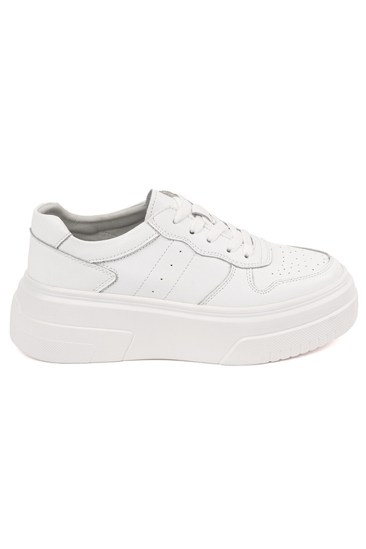 Biele kožené dámske tenisky s...