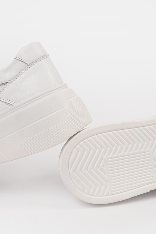 Biele kožené dámske tenisky s...