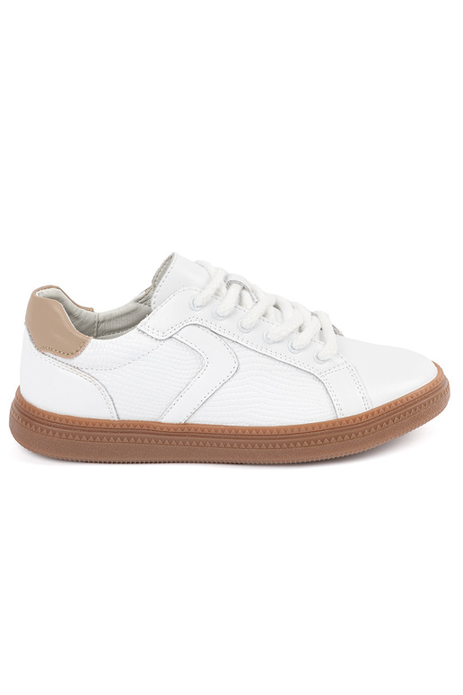 Biele kožené dámske tenisky Sergio Leone