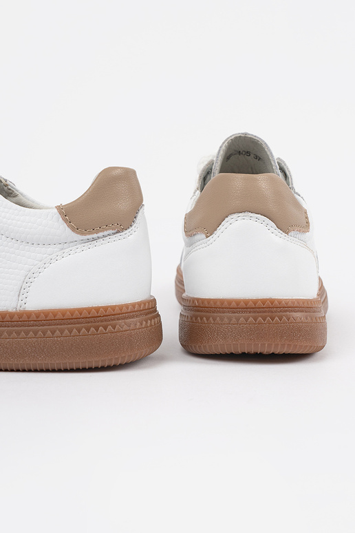 Biele kožené dámske tenisky Sergio Leone