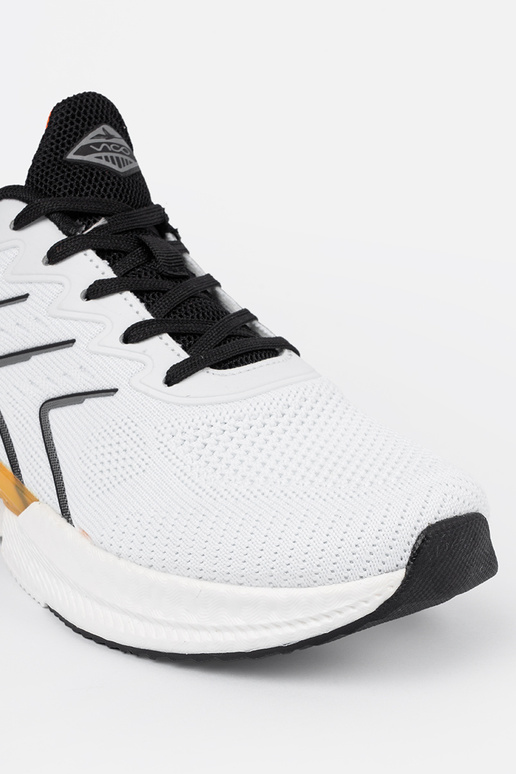 biely-čierna tenisky z pomarańczoInym...