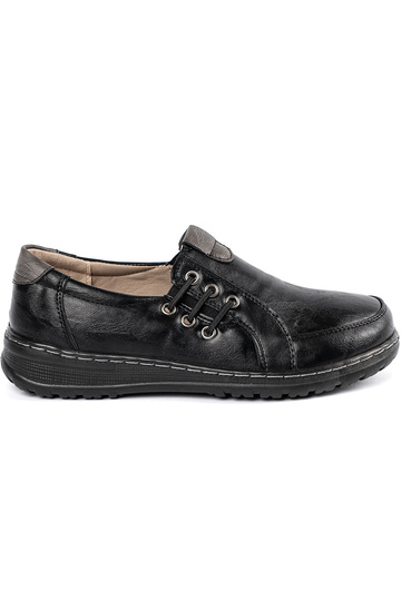 Čierne dámske poltopánky na...