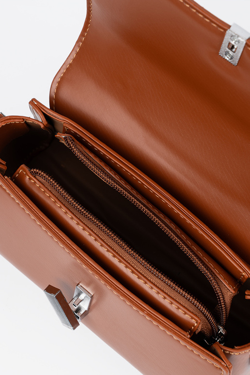 Žiarivo piesková malá kabelka