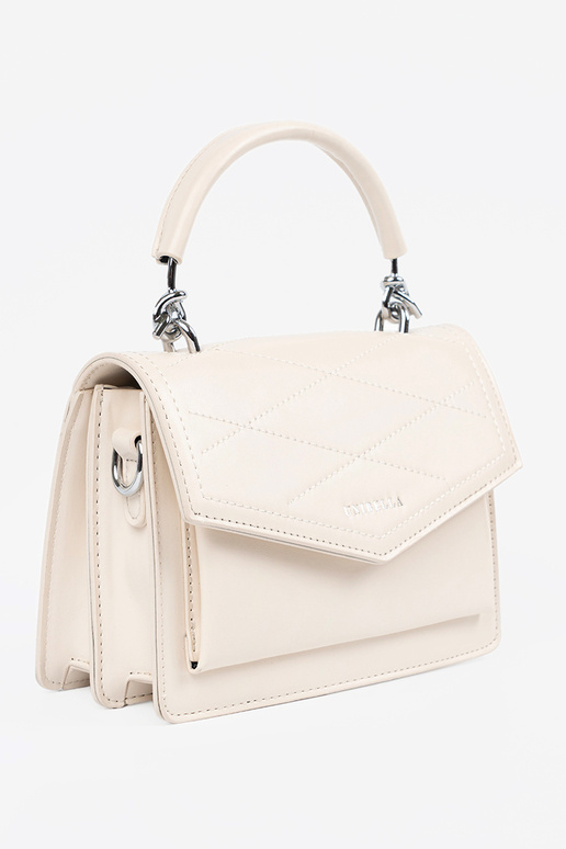 Žiarivá piesková malá elegantná taška...