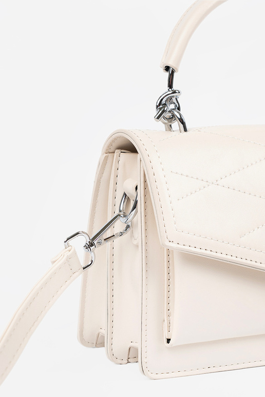 Žiarivá piesková malá elegantná taška...