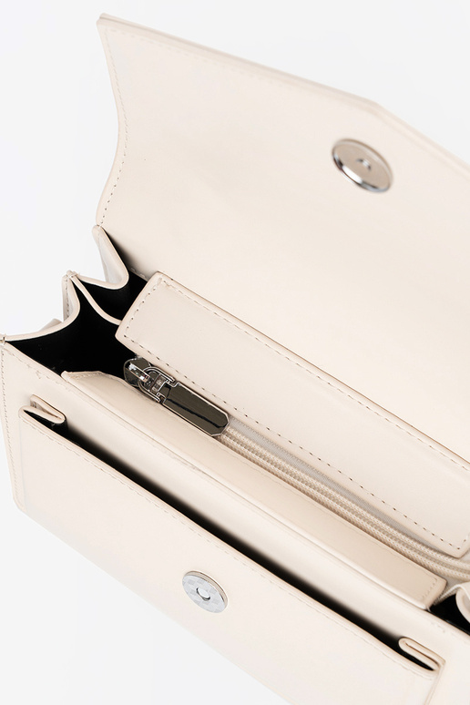 Žiarivá piesková malá elegantná taška...