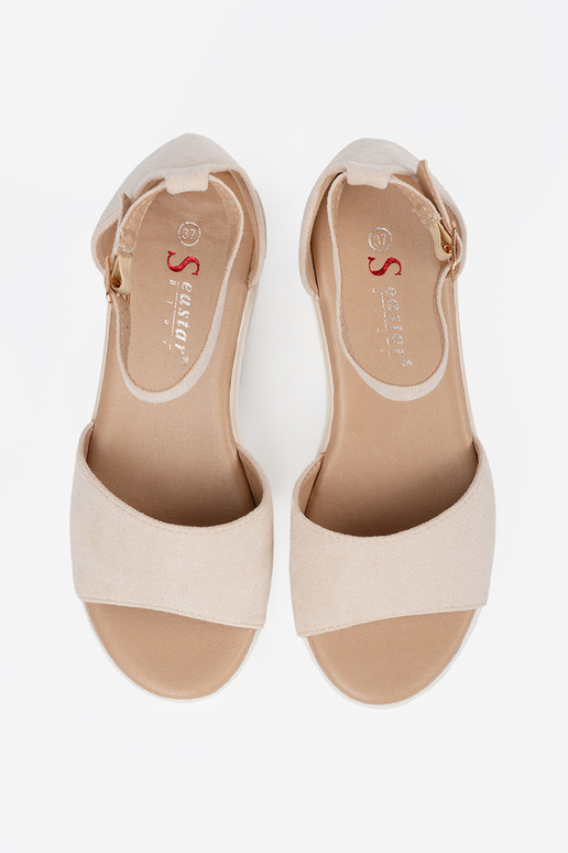 slonovina sandále dámske na biela...