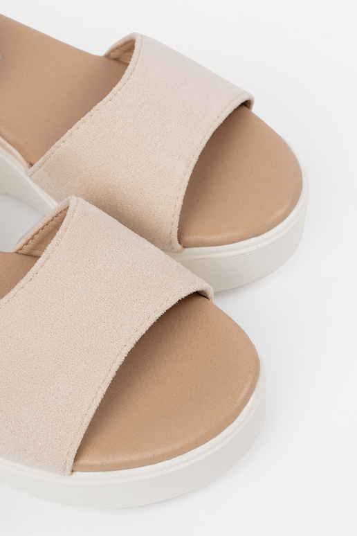 slonovina sandále dámske na biela...