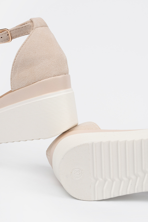 slonovina sandále dámske na biela...