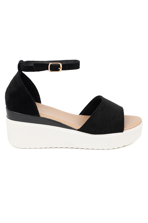 čierna sandále dámske na biela farbaj...