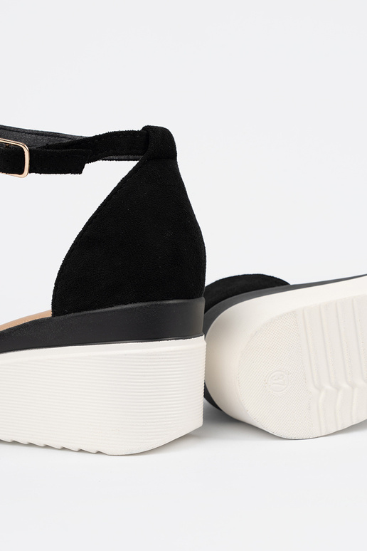 čierna sandále dámske na biela farbaj...