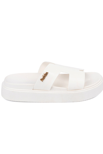 Papuče dámske biela farba s...