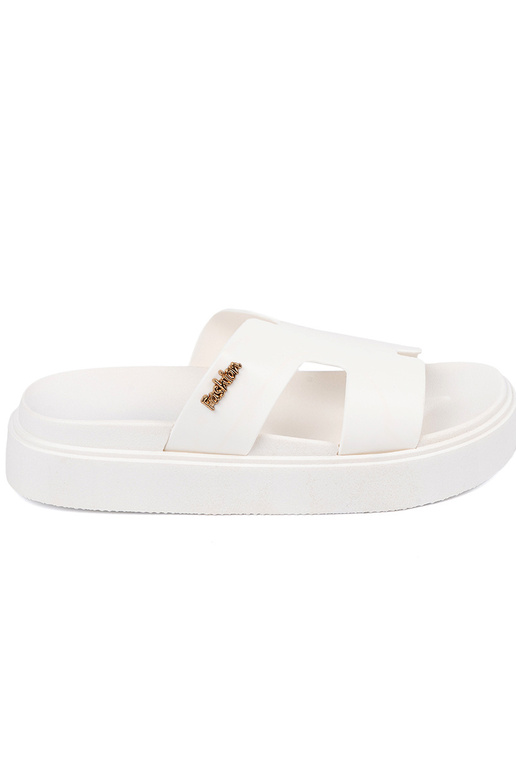 Papuče dámske biela farba s platformou Papuče dámske biela farba s platformou