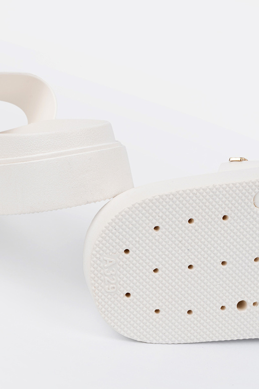 Papuče dámske biela farba s platformou Papuče dámske biela farba s platformou