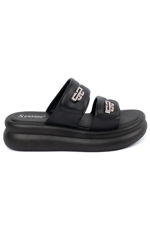 čierna papuče dámske s platformou čierna papuče dámske s platformou