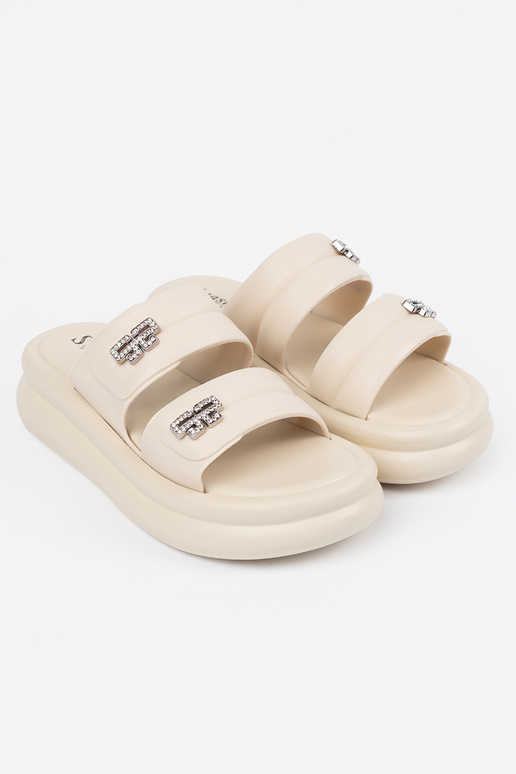 slonovina papuče dámske s platformou slonovina papuče dámske s platformou