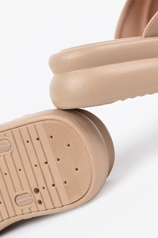 béžová papuče dámske s platformou béžová papuče dámske s platformou