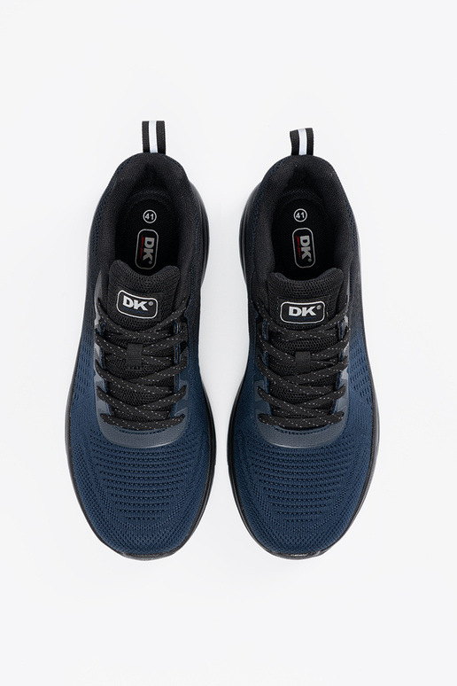 Modré a čierne pánske topánky