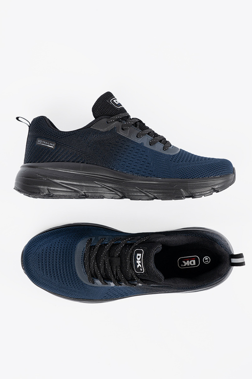 Modré a čierne pánske topánky