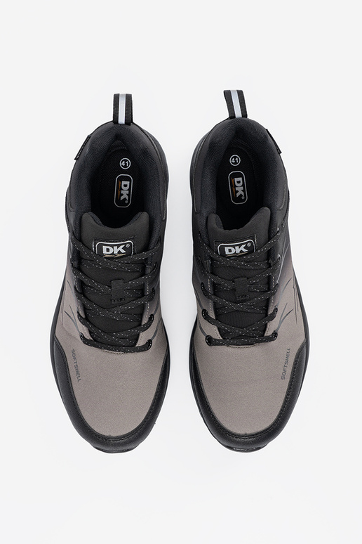 Trekingové topánky šedé s čiernymi...