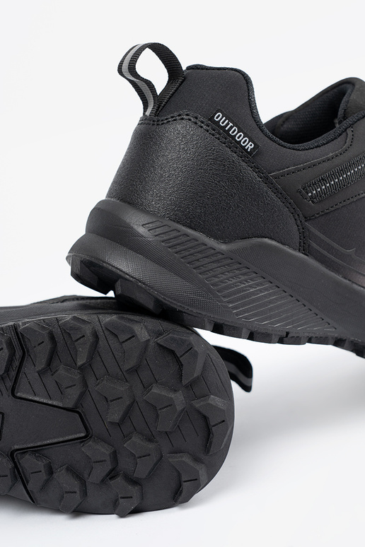 Trekingové topánky šedé s čiernymi...